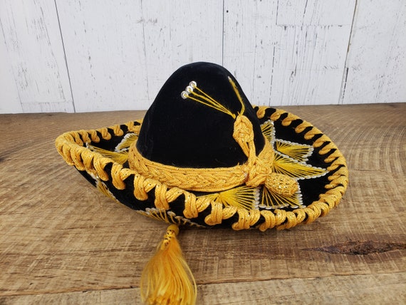 Vintage Mexican Sombrero Hat Luna 