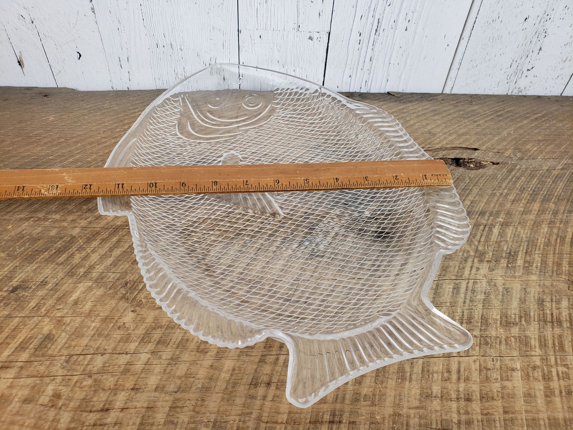Vintage Fish Shaped Platter Plastic USA Sushi Serving Dish Etsy