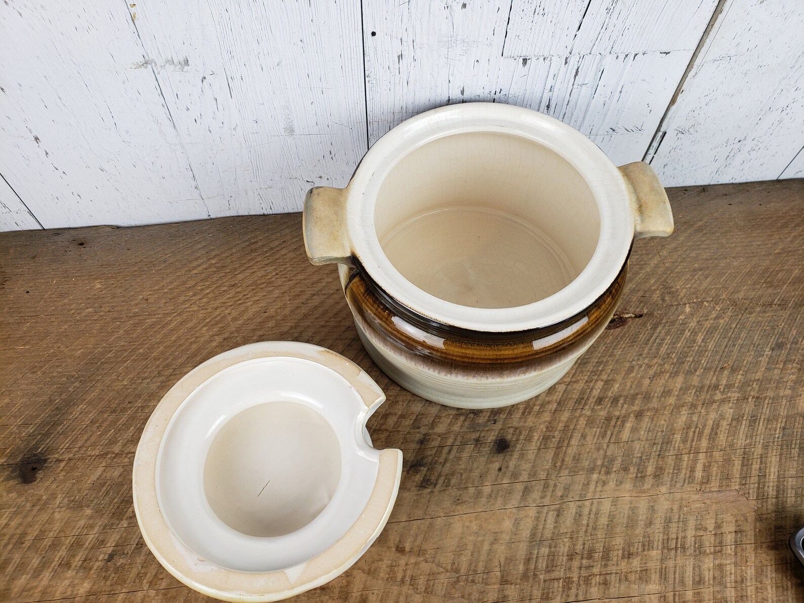 Vintage Ceramic Soup Tureen W/ Lid Beauce Canada 600 Stoneware Etsy