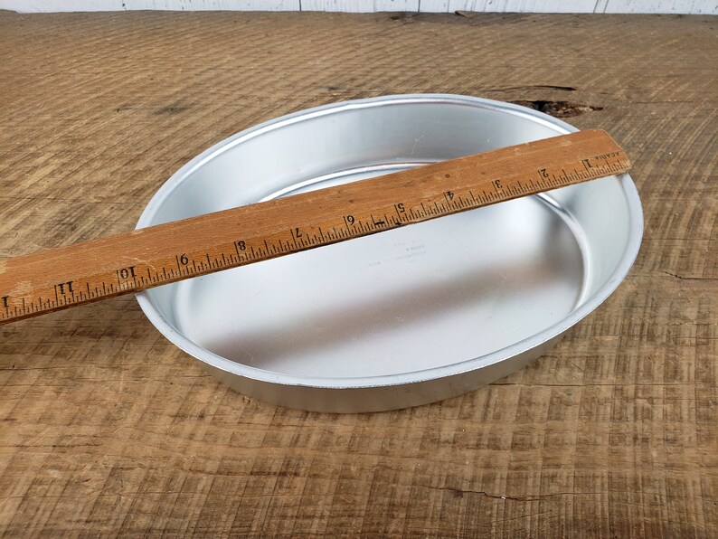 Vintage Oval Cake Wilton Pan 10x7 Basic Aluminum Wedding Cake Etsy