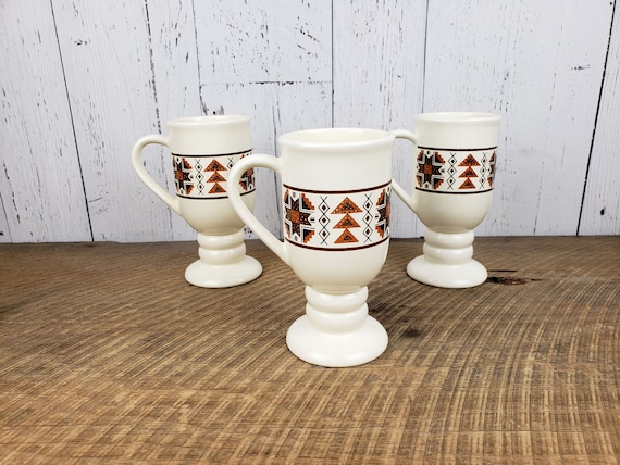 Chic Sunday Porcelain - Mid-Century Modern Retro Coffee Cups