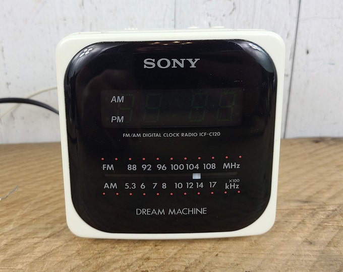 Vintage Sony Dream Machine Cube Alarm Clock Radio Retro 90s Etsy
