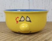 Vintage Funny Face Bowl In Love Smiling Happy Novelty Dessert Dish Protruding 3D Nose Individual Cereal Bowl Replacement Cup Funny Gag Gift