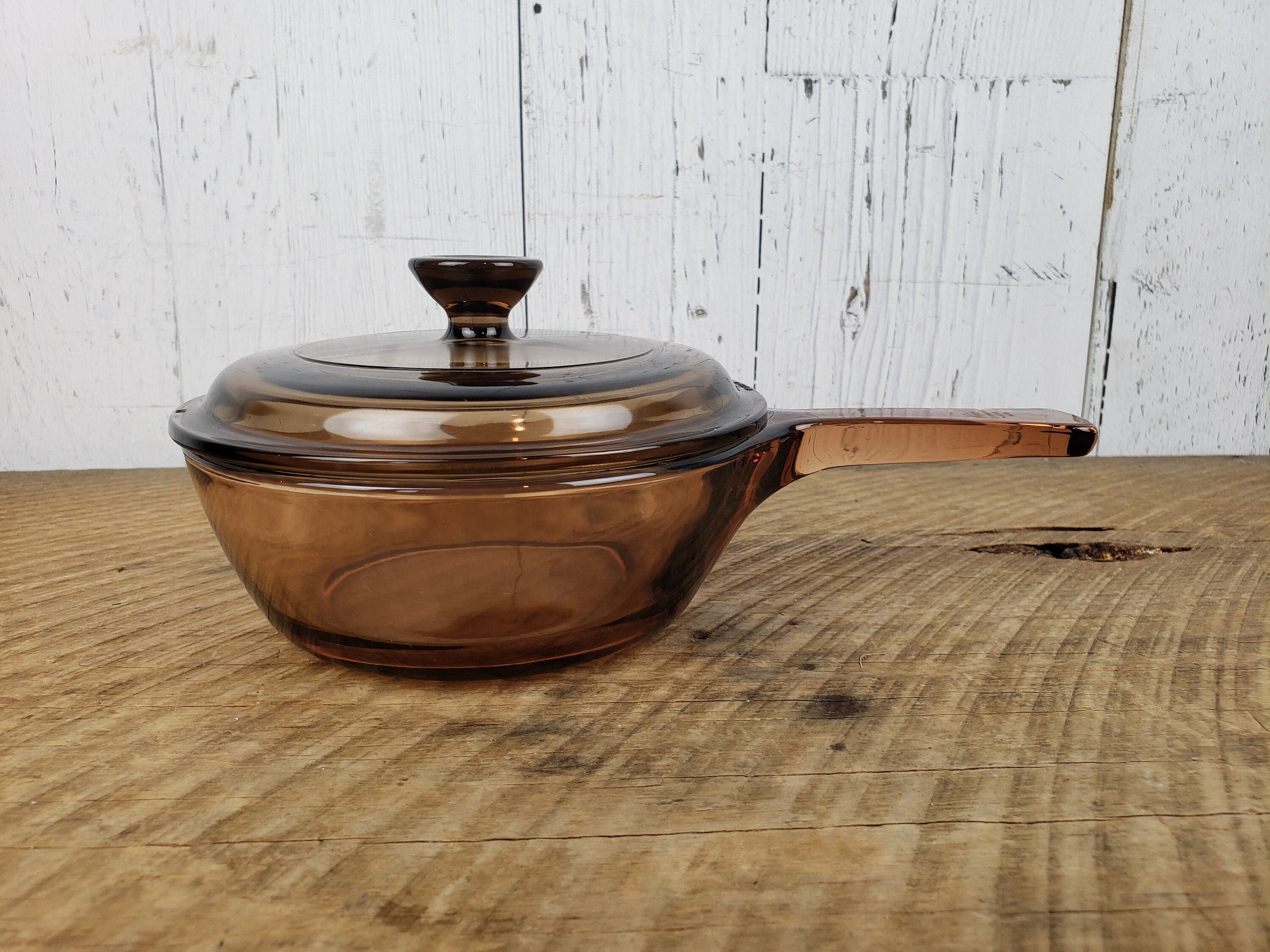 Vintage Corning Glass Skillet Pan W/ Lid 0.5L Handle Saucepan Etsy Canada