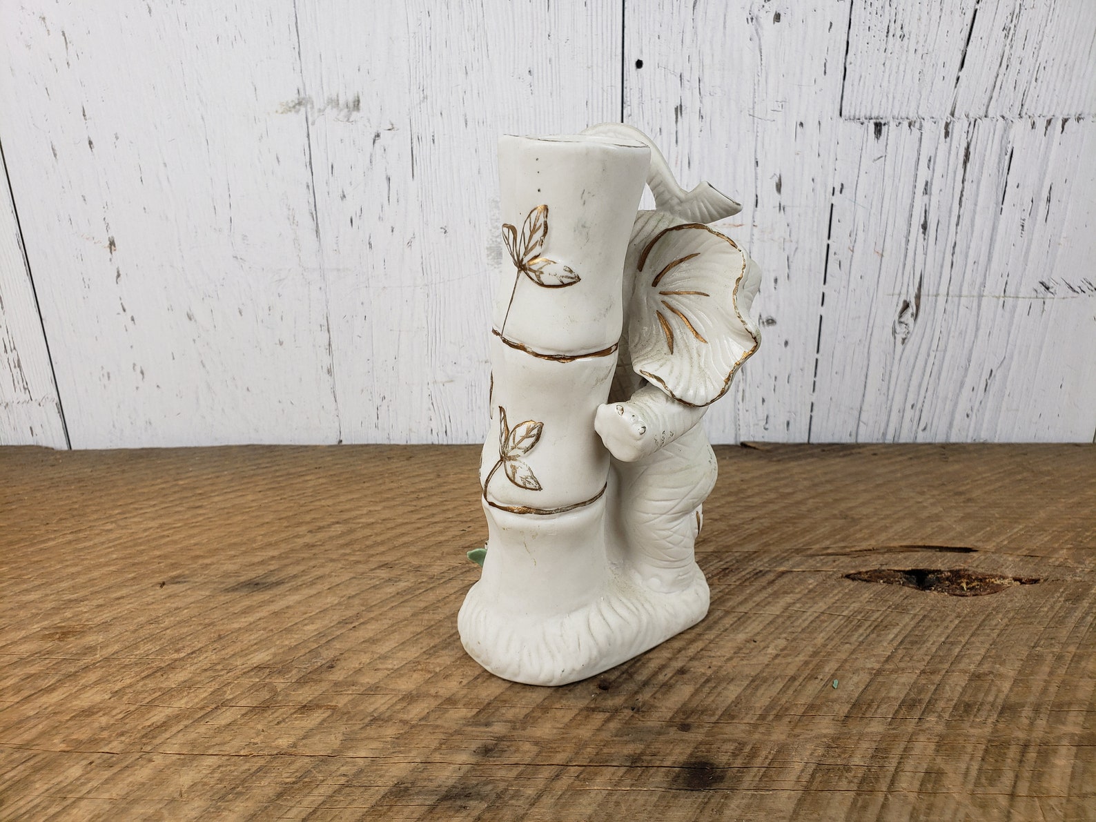 Vintage Elephant Bud Vase 6.5 High Bamboo & Flowers Etsy