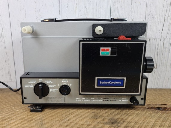 Vintage Berkey Keystone Dual 8 Movie Projector Model 155OZ AS is