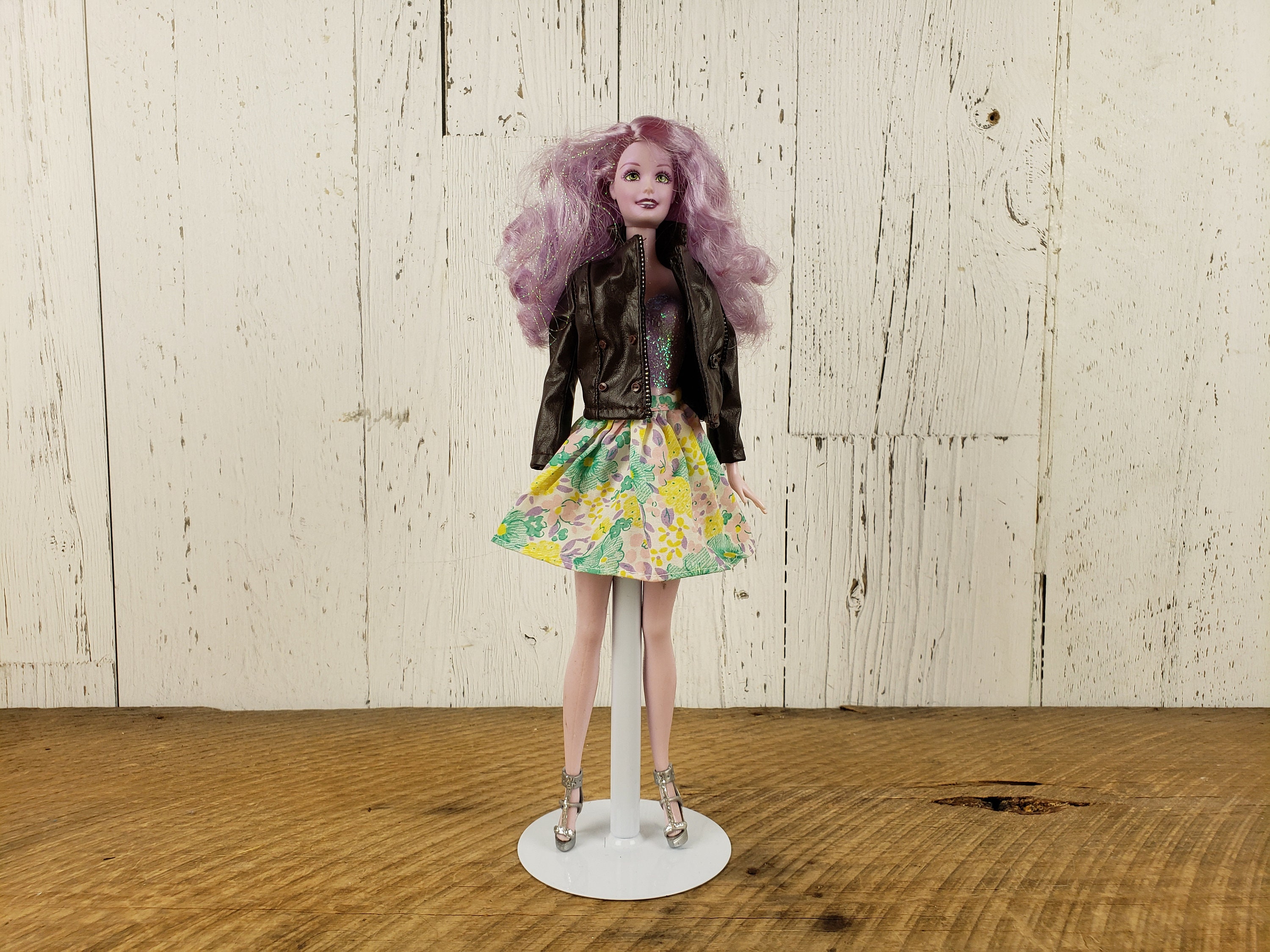 purple blonde hair barbie