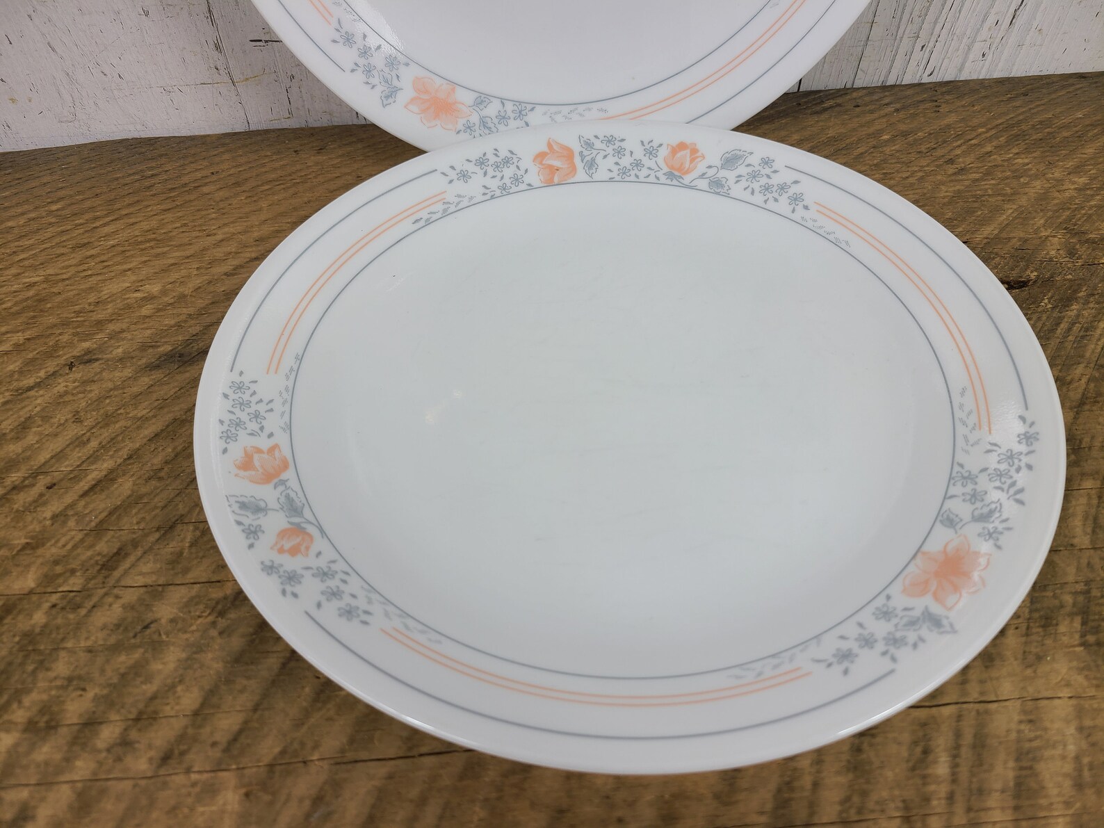 Vintage Set of 2 Corelle Dinner Plates 10.25 Apricot Etsy