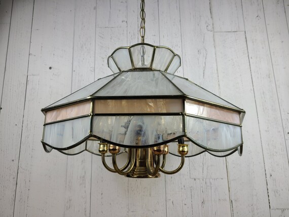Large glass online lantern pendant light