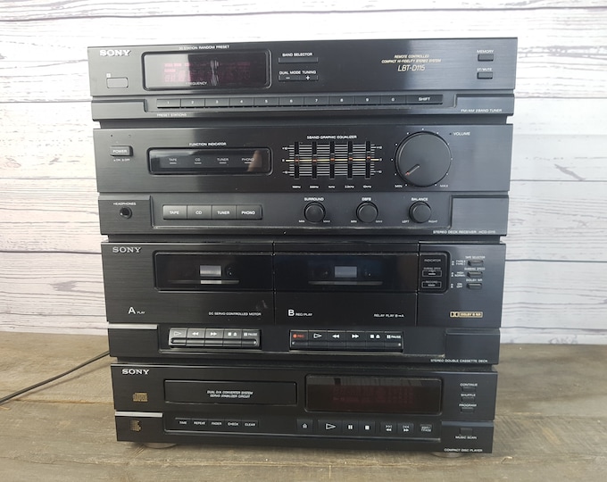 Vintage Early 90s SONY Stereo System LBTD115 / Am/fm Radio CD and