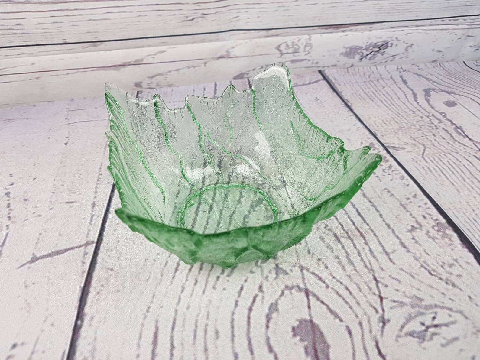 Vintage Green Salad Bowl Trinket Candy Dish Modern Mid Century Etsy