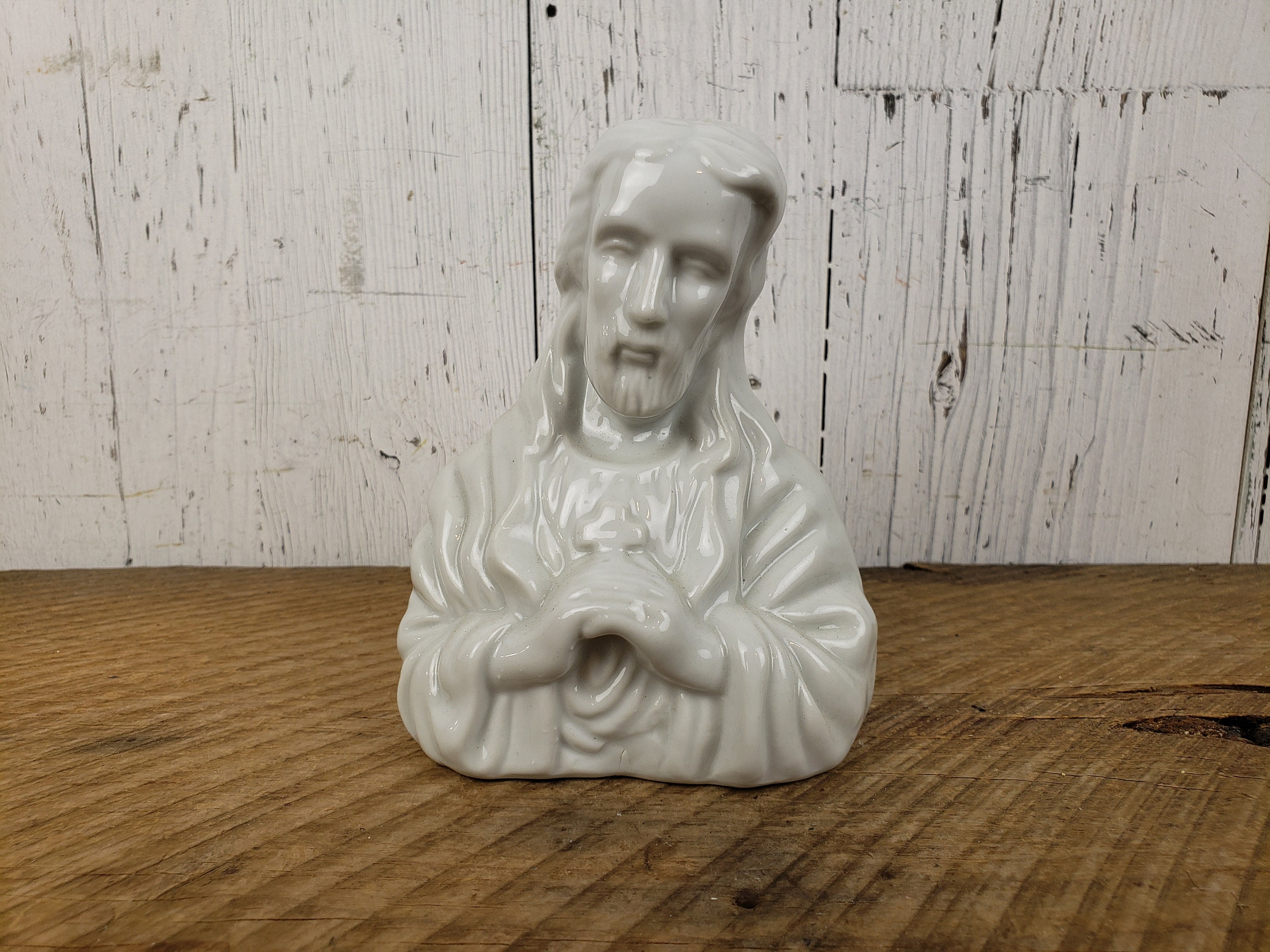 Vintage Jesus Christ Statue Porcelain Figure 5 Statue Christ Lord & Savior Figurine Religious