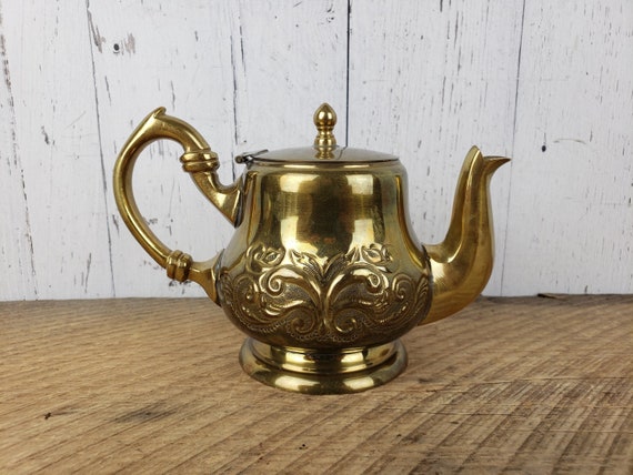 Vintage Filigree Brass Depose Tea Pot Embossed Engraved Metal Retro Boho  Chic Small Coffee Pot Teapot Modern Mid Century Bohemian Tea Party -   Canada