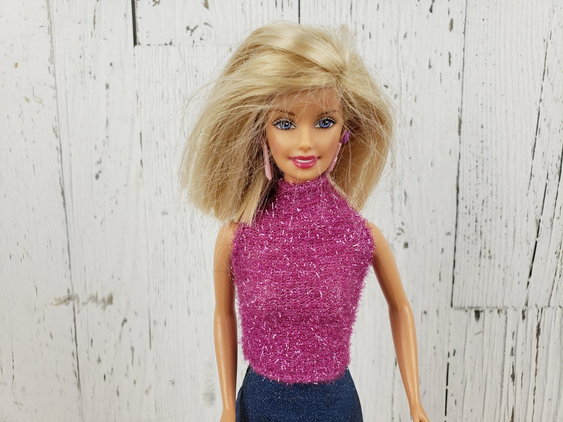 blonde short hair barbie