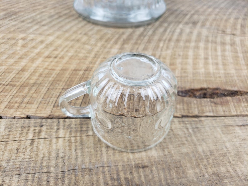 Vintage Punch Bowl 10 Cups Ladle & Hooks Glass Set Etsy