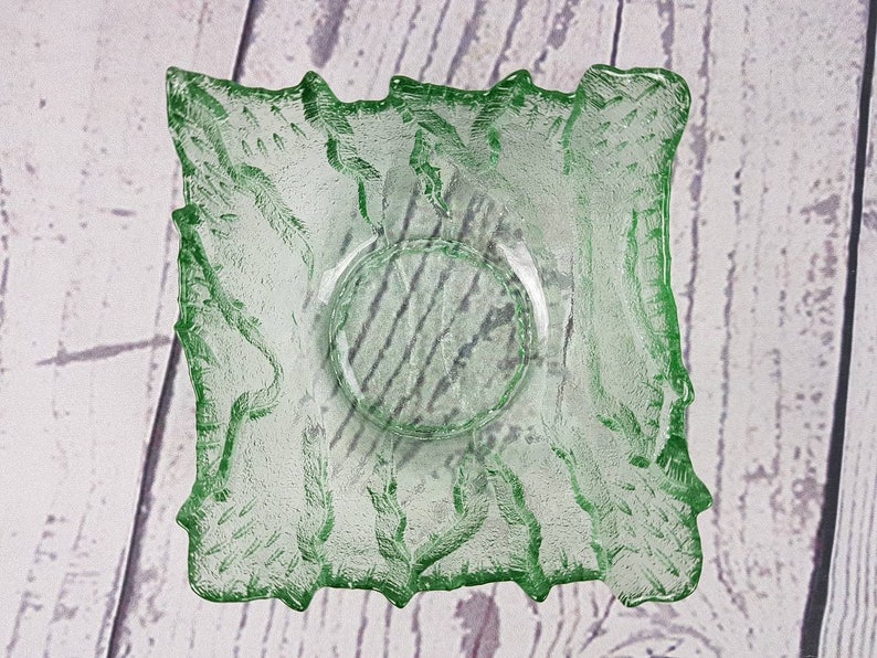 Vintage Green Salad Bowl Trinket Candy Dish Modern Mid Century Etsy