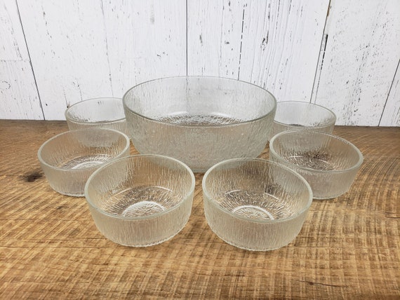 Glass salad bowls set online