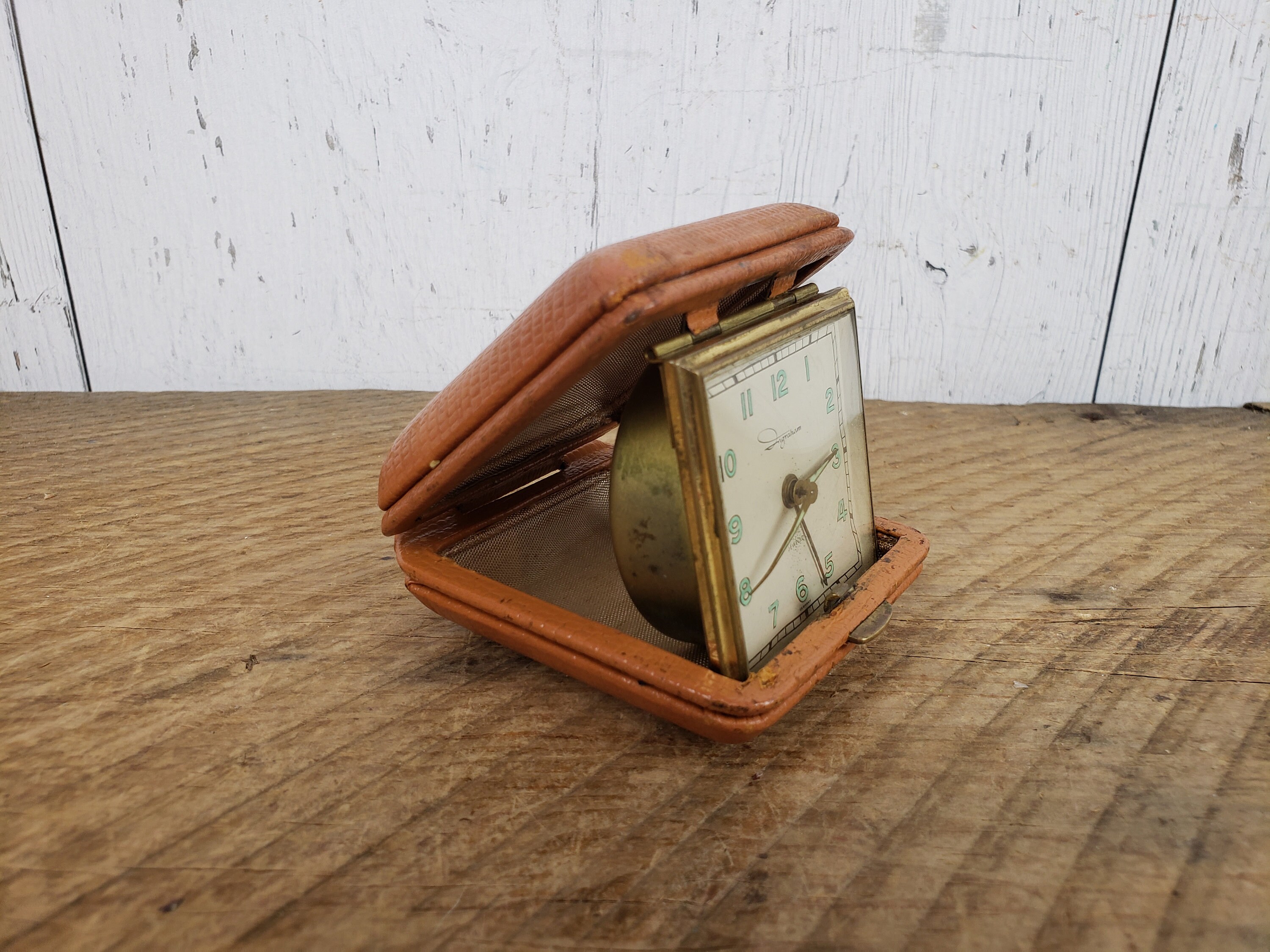 Vintage Ingraham Travel Alarm Clock Stand up Tabletop Wind up Etsy