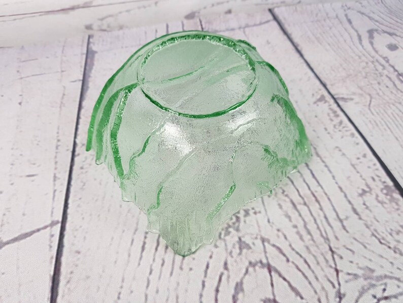 Vintage Green Salad Bowl Trinket Candy Dish Modern Mid Century Etsy