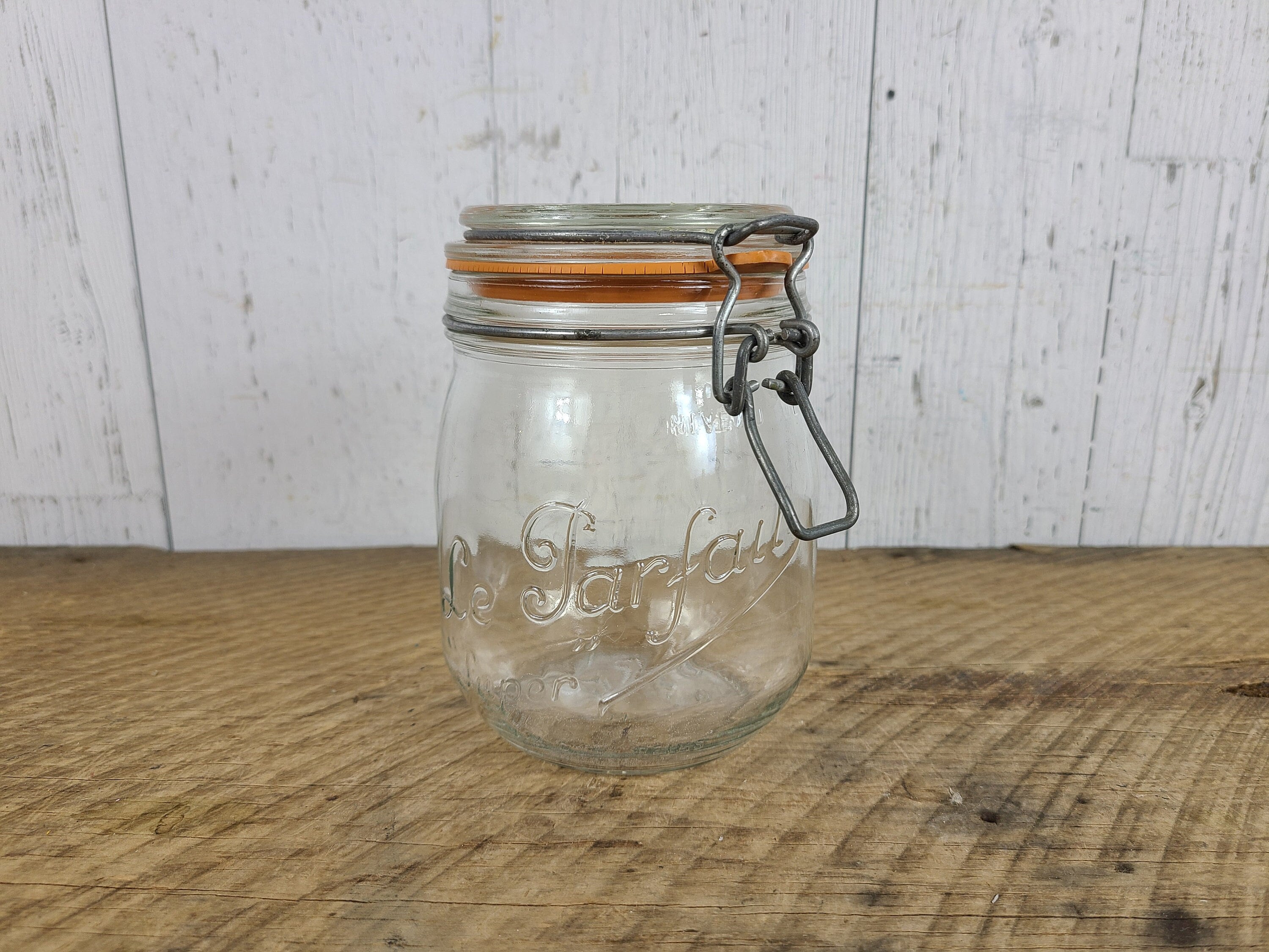 Vintage Le Parfait Super Glass Jar Flip Top Lid France French Swing Top  Food Keeper Kitchen Counter Decor Pantry Storage Container Canister 