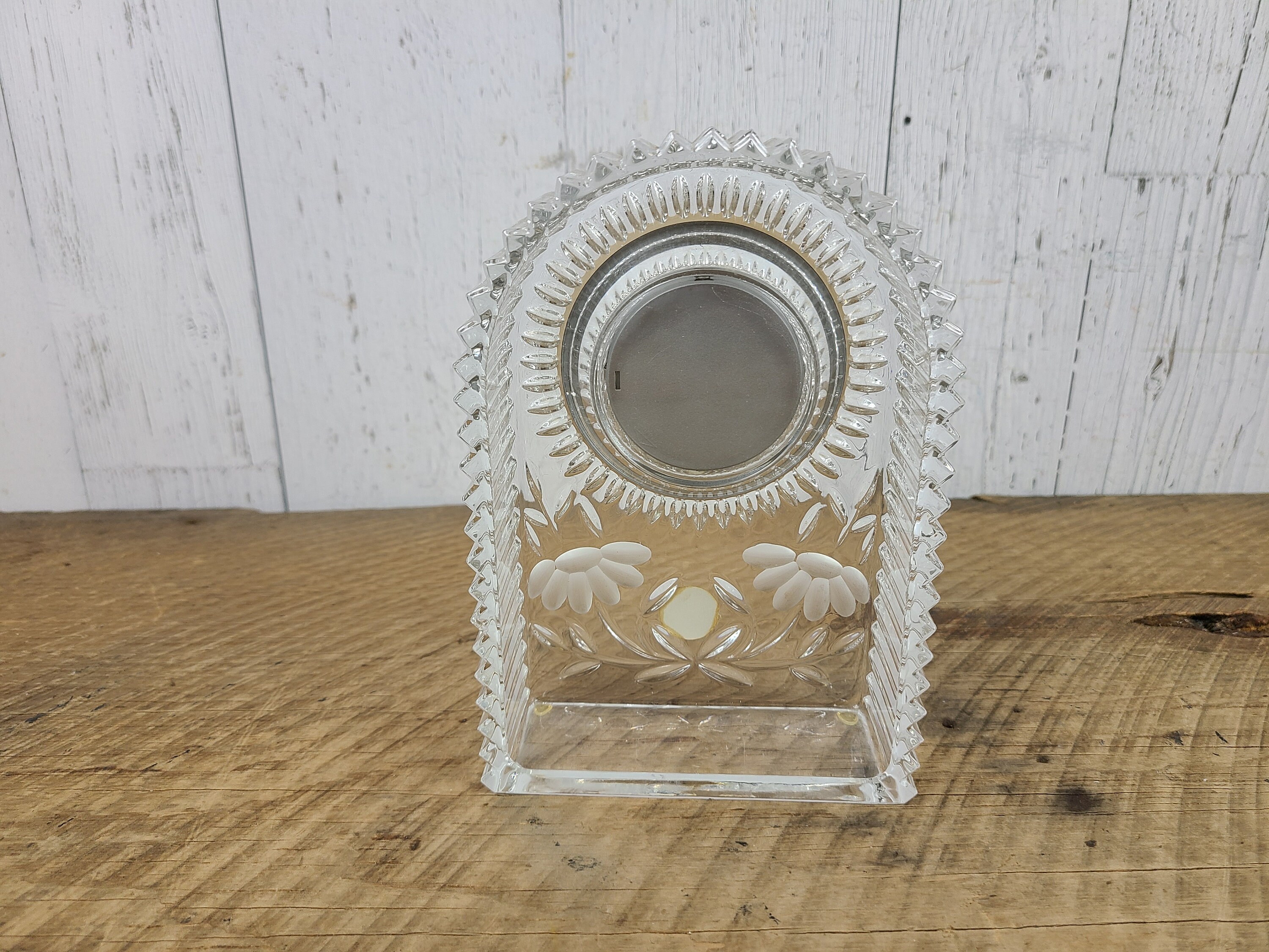 Home & Living Home Décor Vintage Lead Crystal Quartz Clock Princess