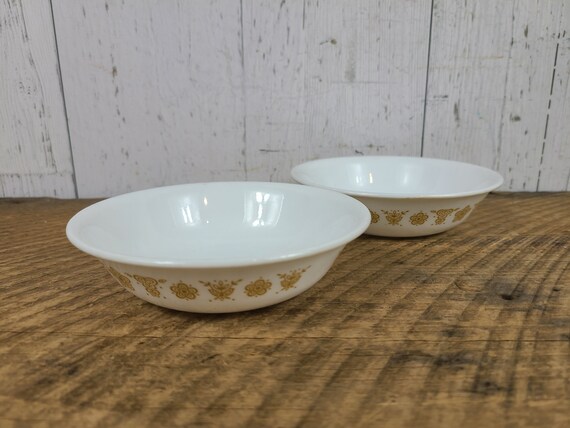 Set of 3 Corelle Butterfly Gold Cereal Bowls Free Shipping Vintage Dish Replacements Set of 3 Corelle Butterfly Gold Cereal Bowls Free Shipping Vintage Dish Replacements