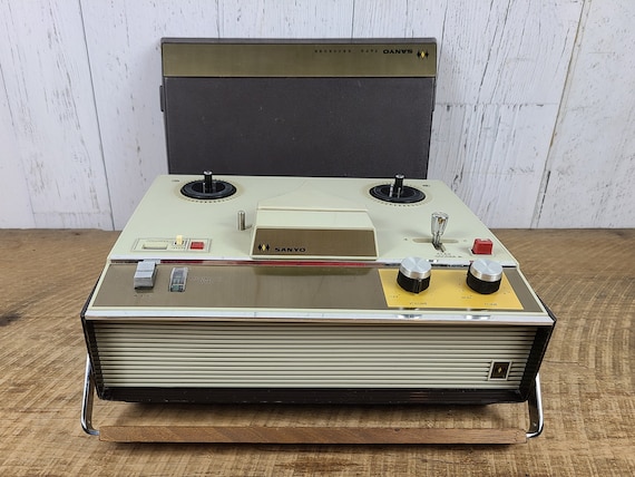 Vintage 60s Sanyo Tape Recorder MR-710 for Parts Prop 4 Track Stereo Reel  to Reel Audio Japan Retro Portable Music System Mid Century Modern 