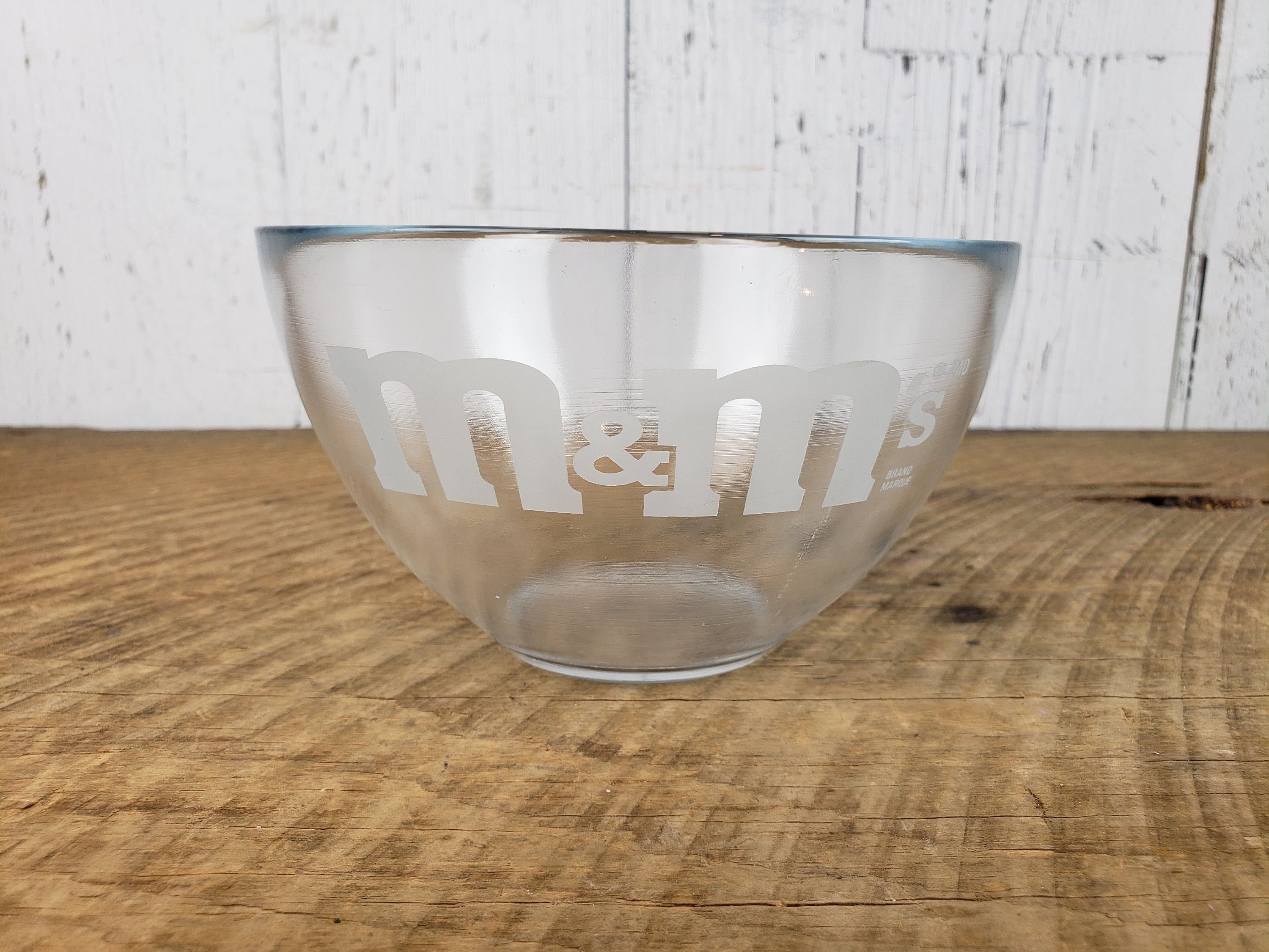 Vintage M&M's Candy Bowl Chocolate Snack Glass Dish Dinner Etsy