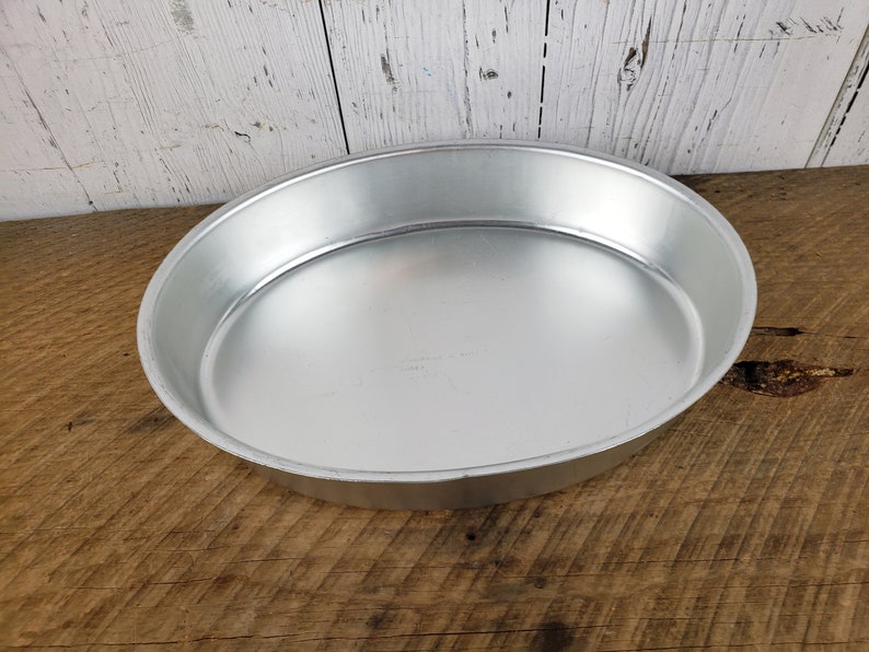 Vintage Oval Cake Wilton Pan 10x7 Basic Aluminum Wedding Cake Etsy