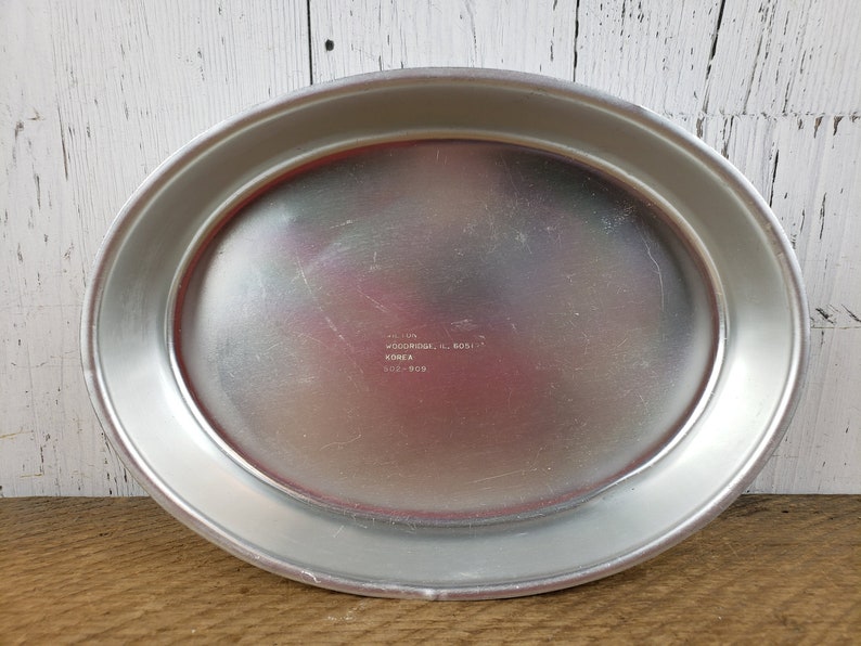 Vintage Oval Cake Wilton Pan 10x7 Basic Aluminum Wedding Cake Etsy