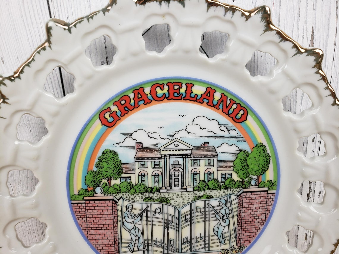 Vintage Graceland Memphis Tennessee Decorative Souvenir Etsy