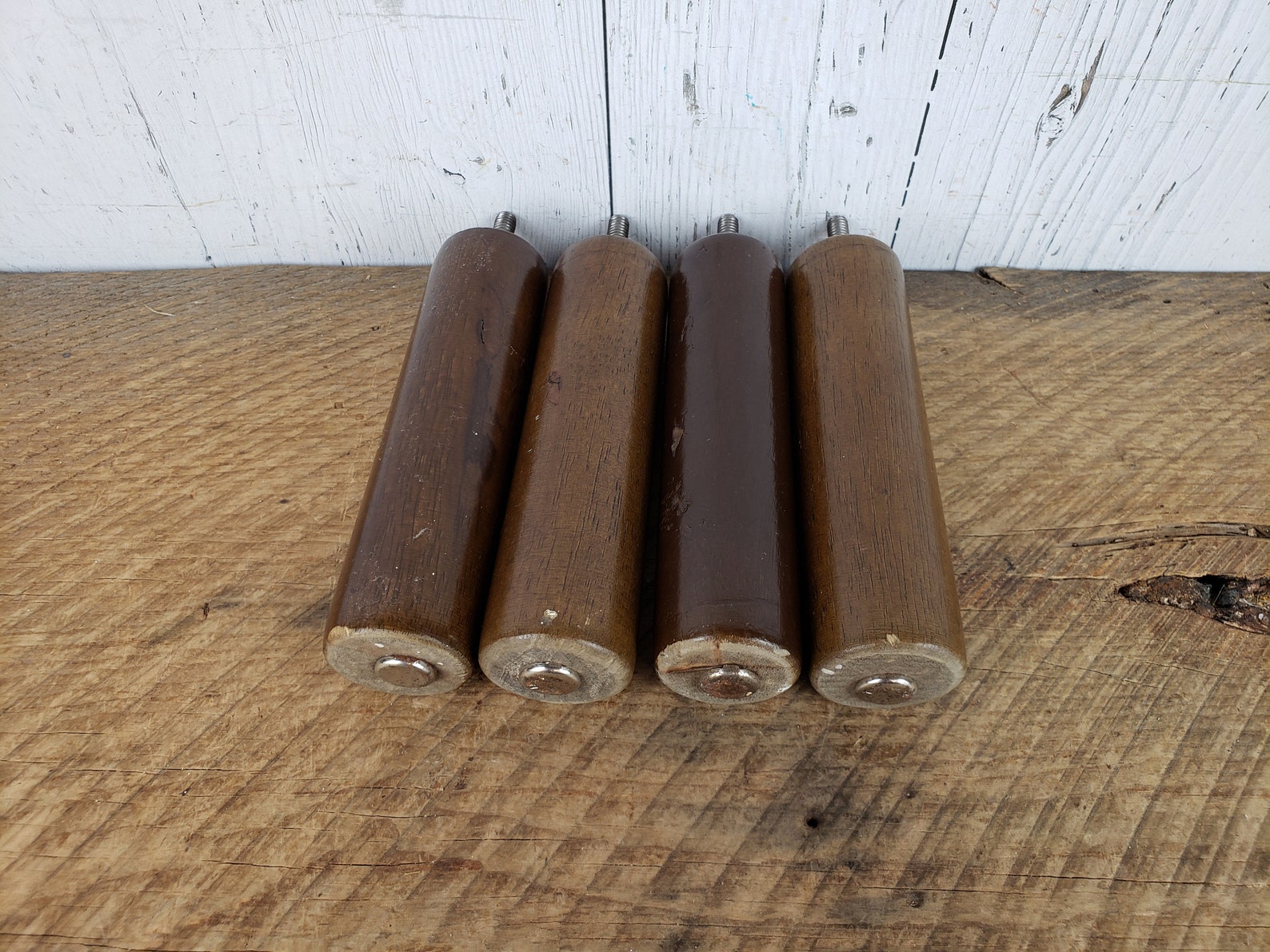Vintage Set of 4 MCM Wood Furniture Legs Replacement Legs for Etsy UK