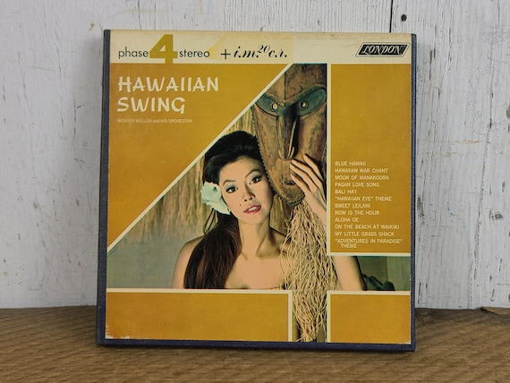 Vintage Hawaiian Swing 4 Track Stereo Reel to Reel Audio Tape