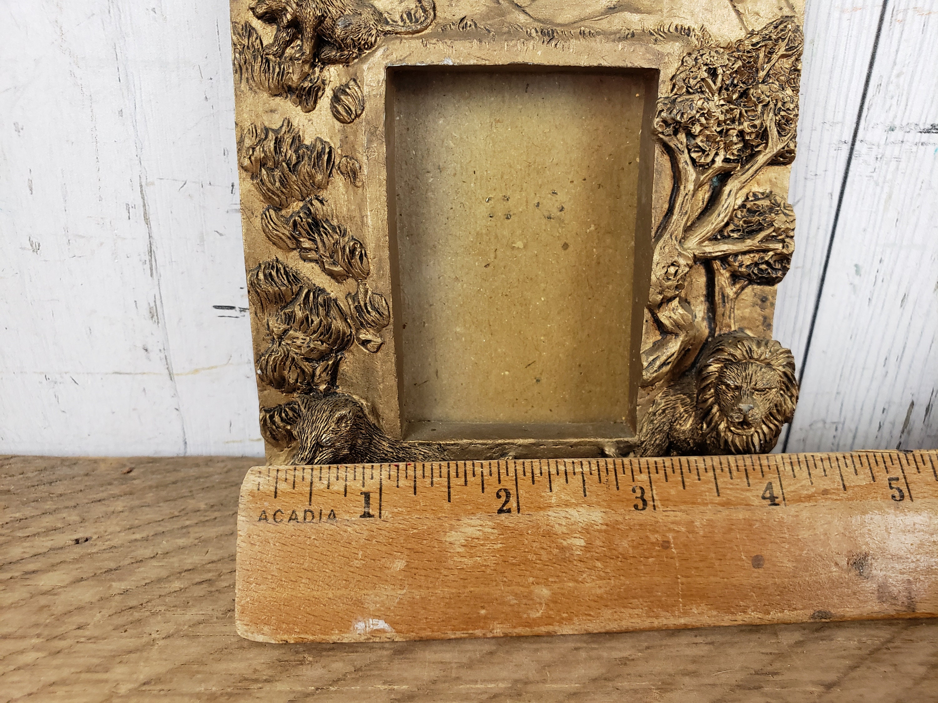 Vintage Lion Picture Frame Resin Plastic for 2x3 Art Wall Etsy