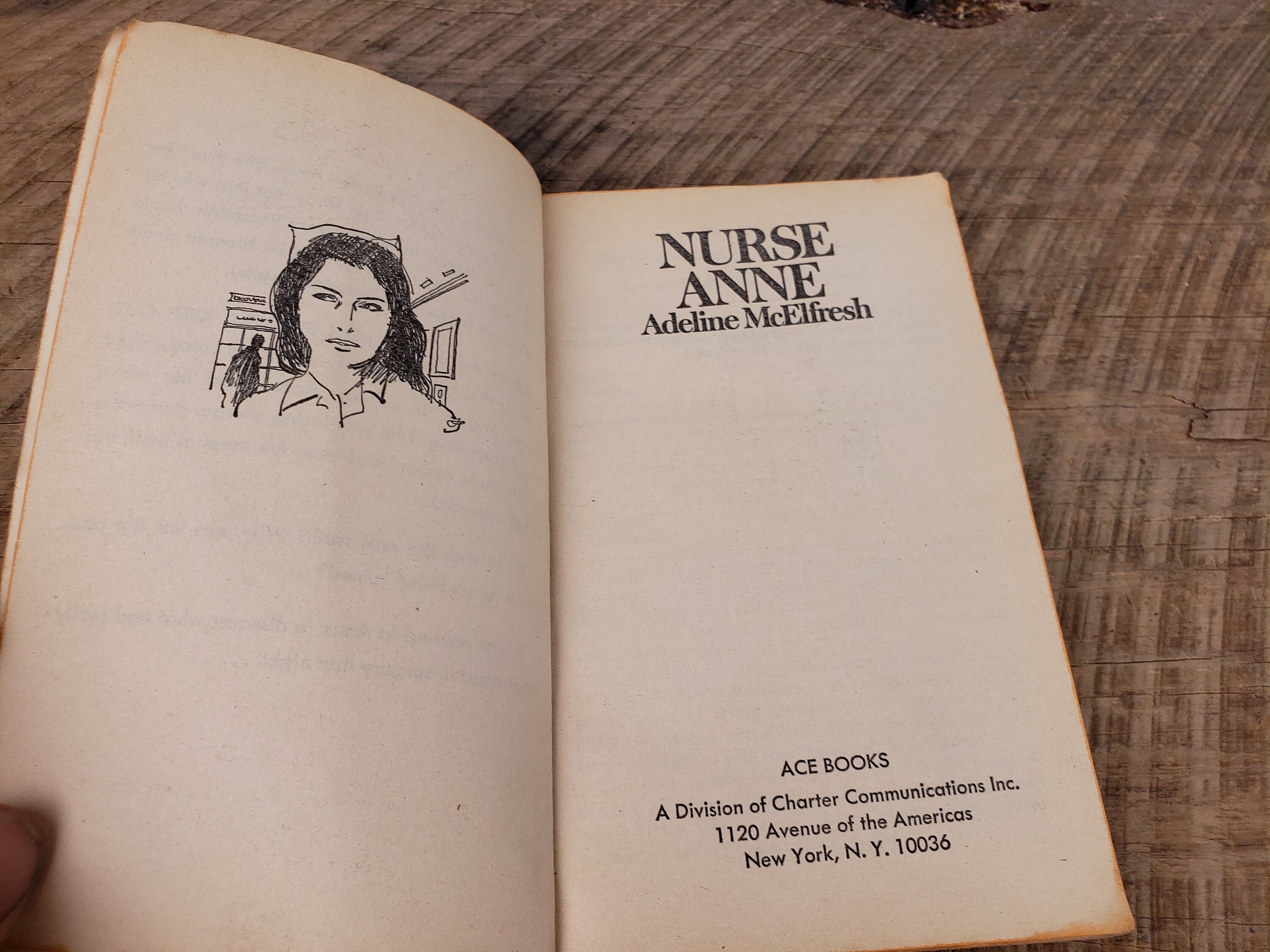 Vintage Nurse Anne by Adeline Mcelfresh 1971 Ace Nurse Romance Etsy
