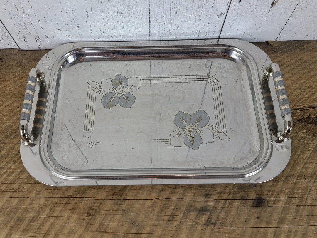 Large Serving Tray with Handles - Little Butler Plastic Serving Tray