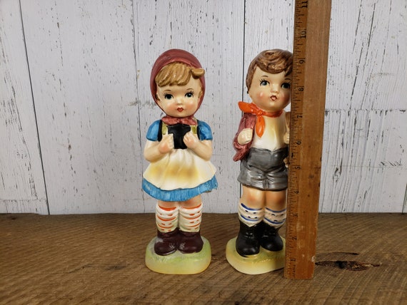 Vintage Porcelain Figurines Farm Children Collectibles
