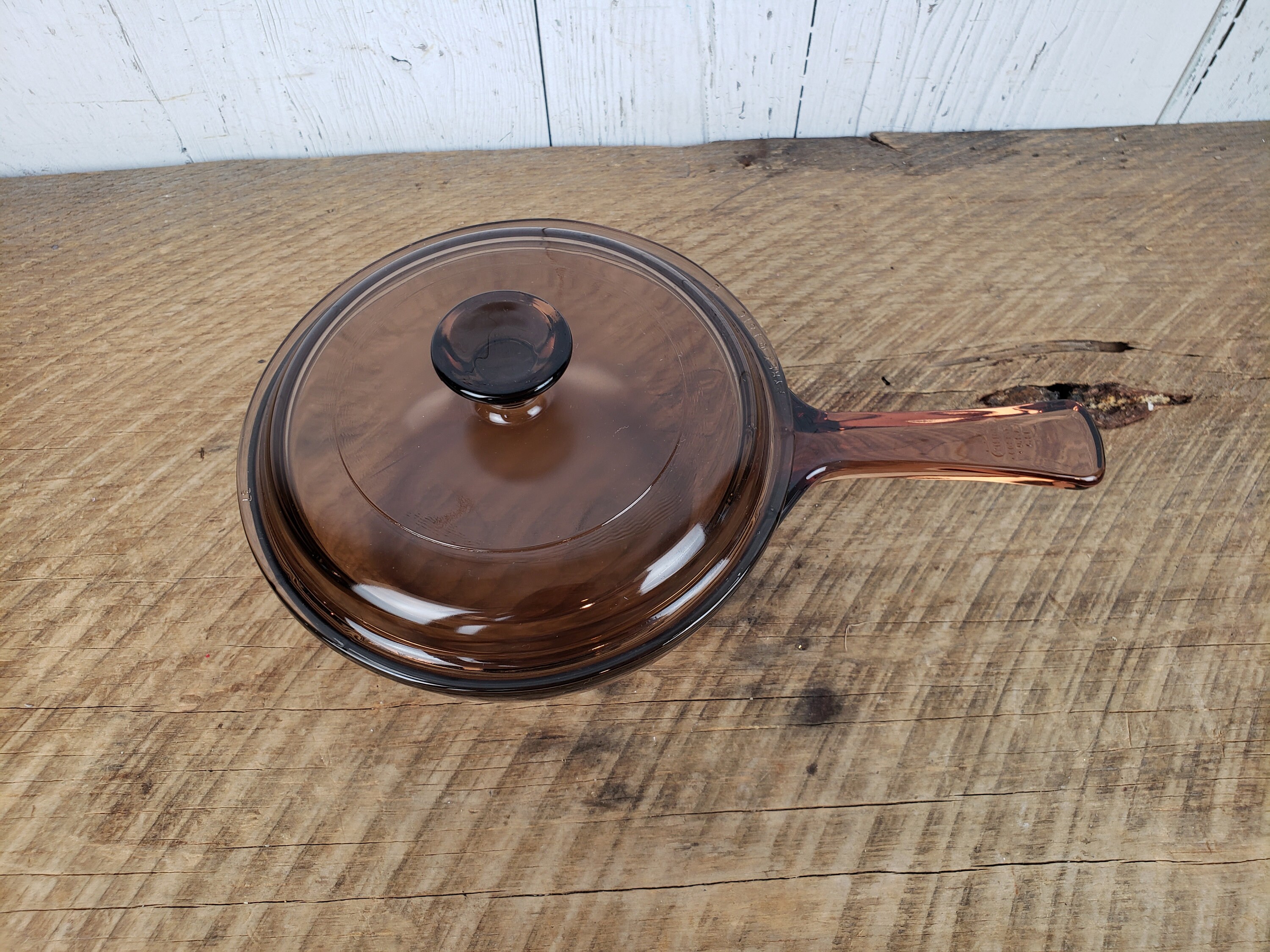 Vintage Corning Glass Skillet Pan W/ Lid 0.5L Handle Saucepan Etsy Canada