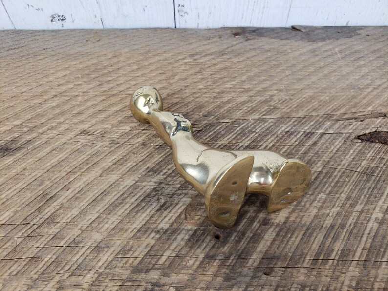 Vintage Brass Seal W/ Ball Statue Office Paperweight Animal Etsy