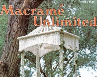 Macramé Unlimited 1970er Jahre Macramé Musterbuch - Vintage - Macramé - Macramé Muster - Vintage Macramé