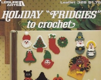 Holiday Fridgies Crochet Pattern Leaflet