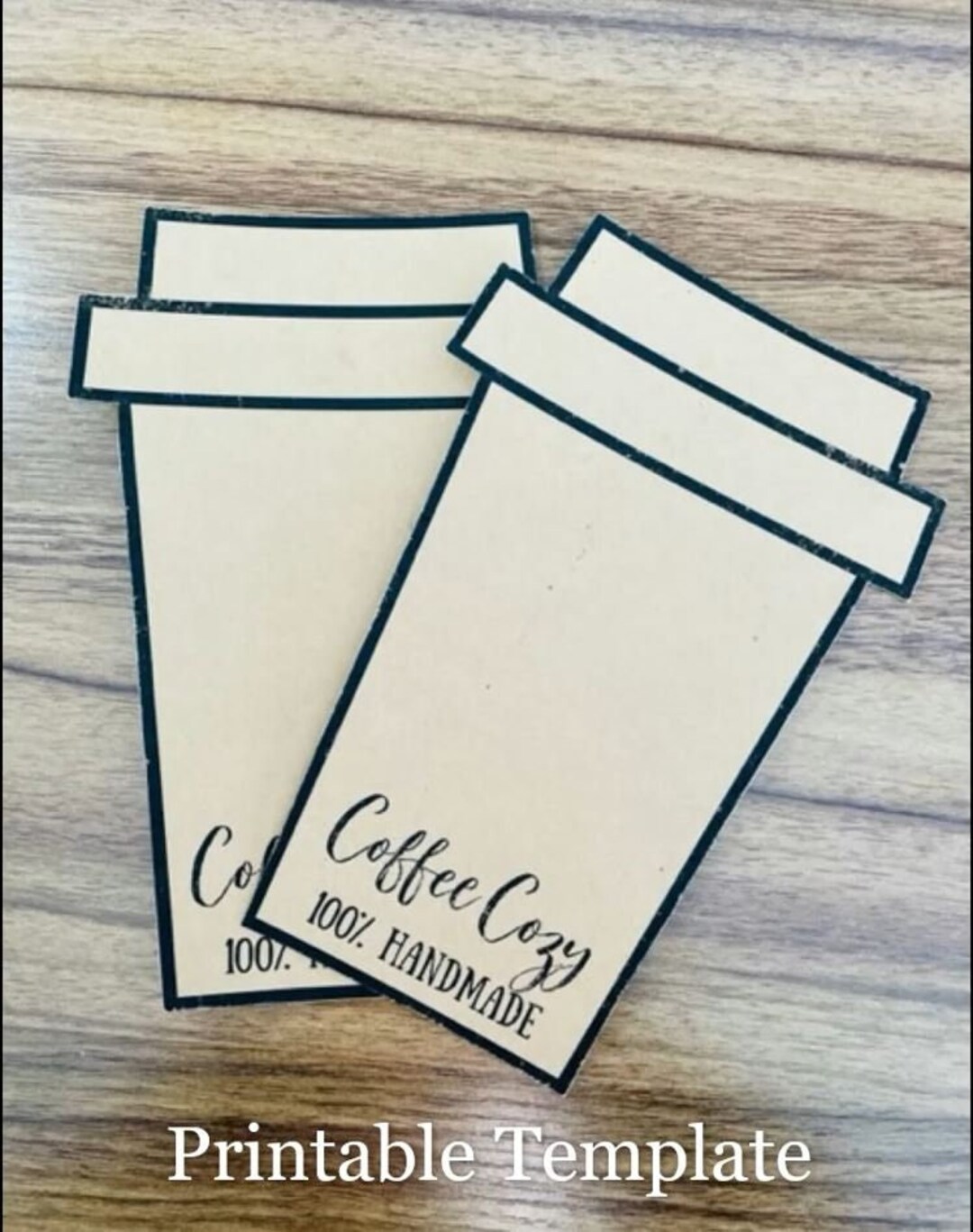 Printable Cup Cozy Cozy Coffee Cozy Printable Cozy Template PDF - Etsy