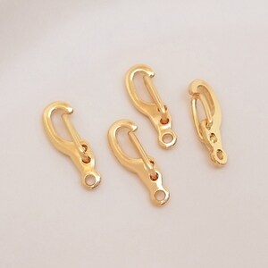 14K gold plated Hooks,Gold Lobster Clasp,13mmx5mm
