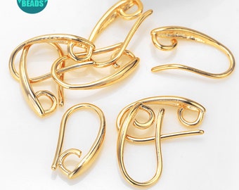 10/20/50pair Earring Hooks,Gold Plated Earring Hook,earring supply