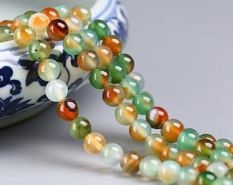 6/8/10/12/14mm Peacock agate Round Beads,gemstone Round Beads,Natural Agate Beads,15Inch/Strand