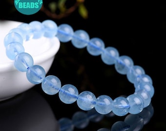 5A Grade Genuine Natural Aquamarine beads,Translucent Aquamarine beads,Gemstone beads,Blue Gemstone beads