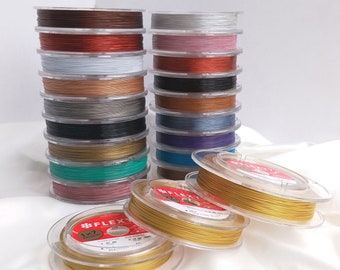 1 Meter 0.3/0.4/0.6mm FLEXY7 Japan Soft Steel Wire,Jewelry making Wire,Bracelet Steel Wire
