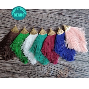 16 Color to Choose,2/4/8PCS Silk Earring Tassel,Boho Tassel,Earring Silk tassel,Can Mix Color