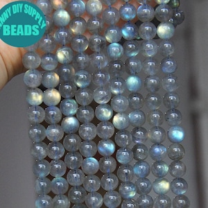 3/4/5/6/8/9mm Labradorite Beads with Strong Rainbow light,AAAAA Grade Natural labradorite beads,Semi precious Gemstone Beads