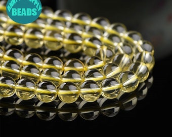 Lovely 8 Strand Natural Lemon Quartz Faceted Oval Shape Step Cut Gemstone Beads Size 8x10-10x14 mm Approx Jewelry Making Crafts Lemon Oval